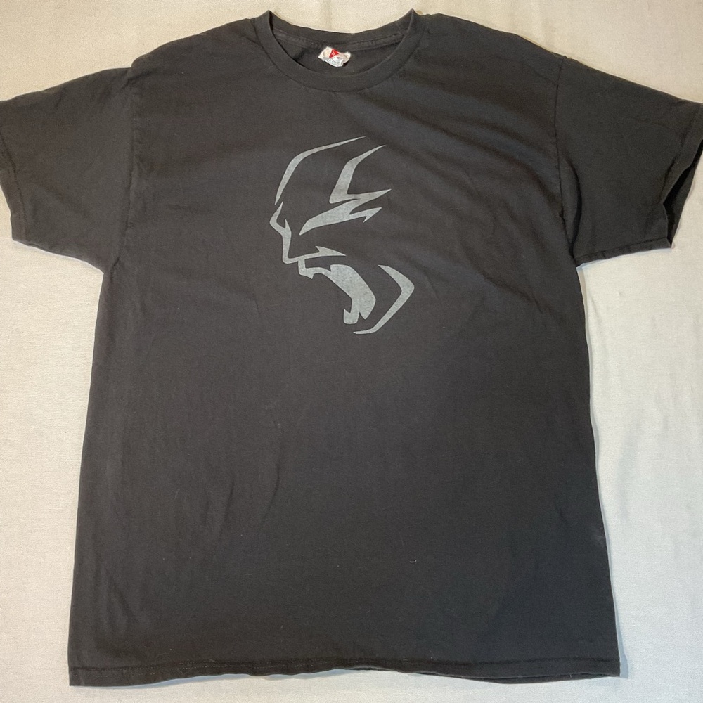Hanes Men's Black Dodge Banshee T-Shirt, Size Large Casual Car Motor Everyday